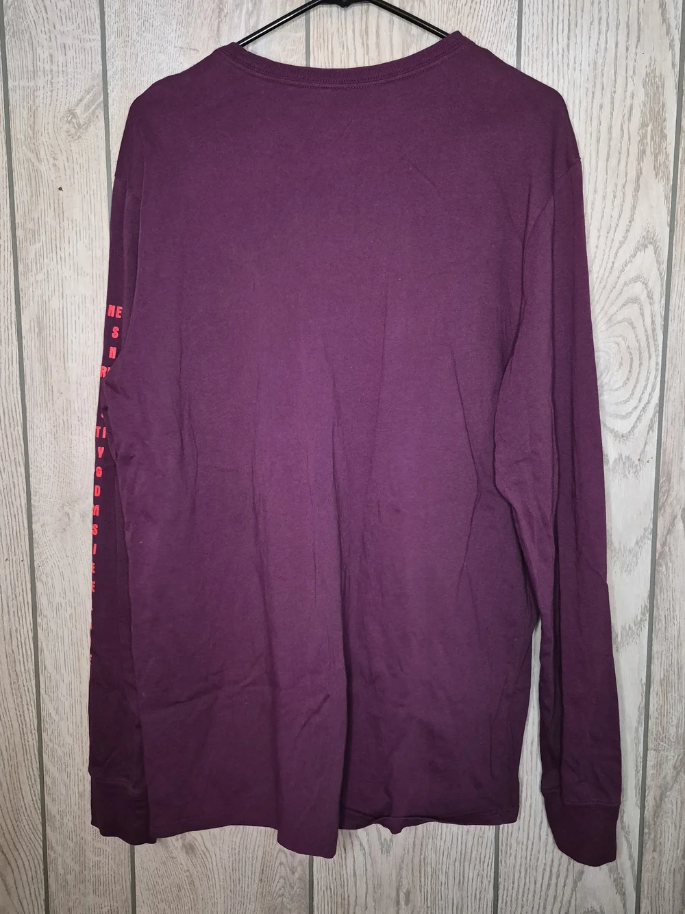 Nike Men's Long Sleeve Burgundy RF Logo Tee
